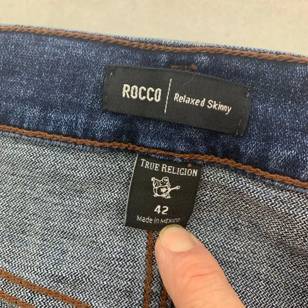 True Religion Rocco Relaxed Skinny Jeans Size 42